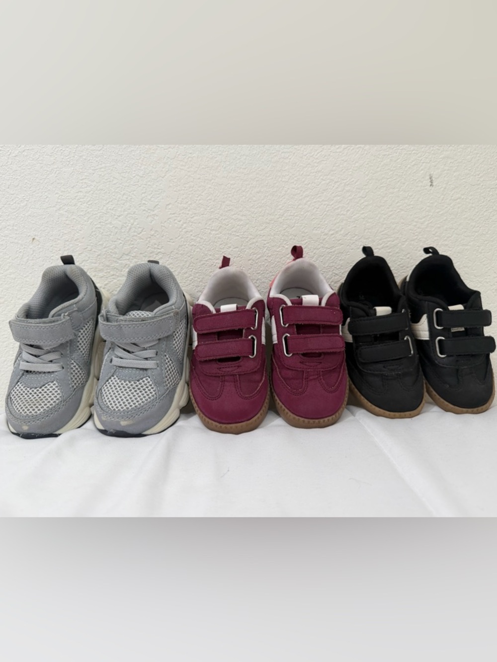 Kids Velcro Sneakers | ❗️black sneakers are size 6 the rest are 7❗️
